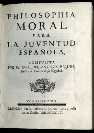 Philosophia Moral para la Juventud Española