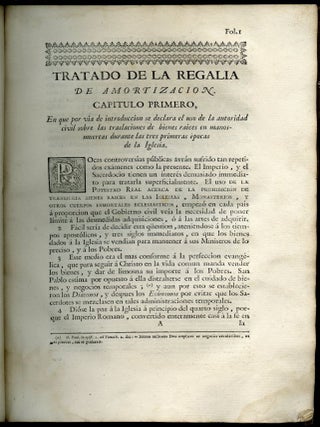 Tratado de la Regalia de Amortizacion