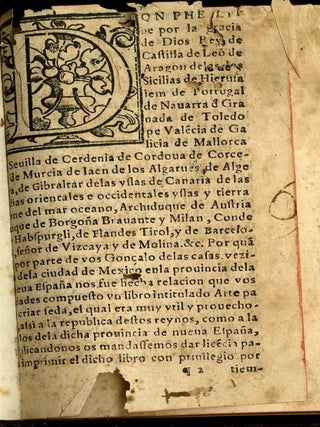 Libro intitulado Arte de Criar la Seda