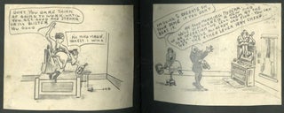 [Scrapbook of Original Humorous Cartoons About Hospitals, Doctors, Broadway Theater]