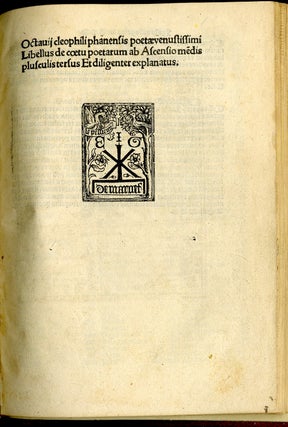 Libellus de coetu poetarum ab Ascensio medis plusculis tersus et diligenter explanatus