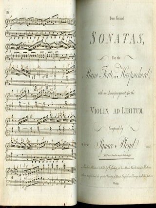 Bound Collection of Nine ca. Late 18th Century Engraved Musical Scores