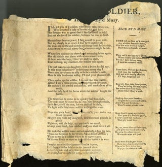 Item #045664 Bold Soldier & Blue Ey'd Mary [Broadside Ballad]. anon