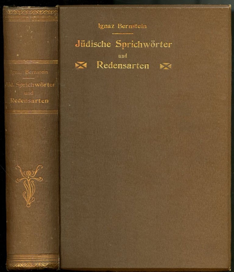 Item #045720 Judische Sprichworter und Redensarten. Bernstein Ignaz.