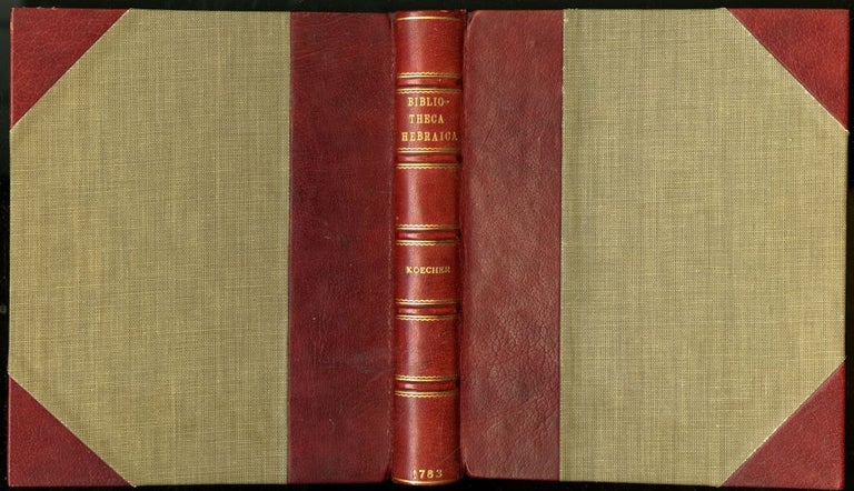 Item #045738 Nova Bibliotheca Hebraica Secundum Ordinem Bibliothecae Hebraicae. Hermann Friedrich Koecher.