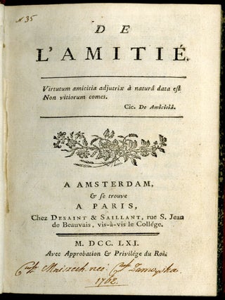 De L'Amitié