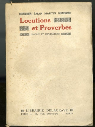 Item #046023 Deux Cents Locutions et Proverbes. Martin Eman