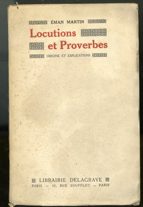 Item #046023 Deux Cents Locutions et Proverbes. Martin Eman