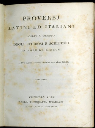 Item #046034 Select Proverbs of All Nations: with Notes and Comments. A Summary of Ancient...