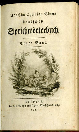 Deutsches Sprichwörterbuch. Erster Band