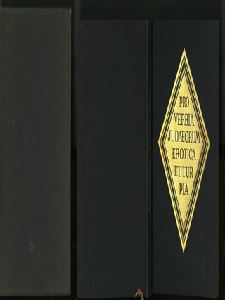Item #046045 Proverbia Judaeorum Erotica et Turpia, Jüdische Sprichwörter Erotischen und...