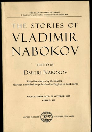Item #046136 The Stories of Vladimir Nabokov. Nabokov Vladimir