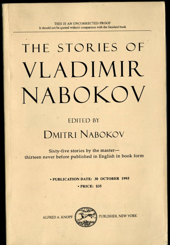 Item #046136 The Stories of Vladimir Nabokov. Nabokov Vladimir.