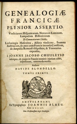 Genealogiae Francicae [with] Barrum Campano-Francicum