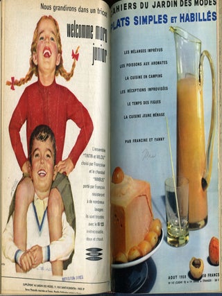 Item #046230 Cahiers du Jardin des Modes: Plats Simples et Habillés. Octubre 1957, Aout 1959....