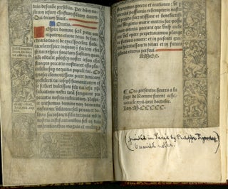 Printed Book of Hours, Usage of Rome, dated October 22, 1500 (Heures à l'usage de Rome)
