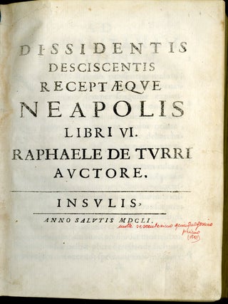 Dissidentis Desciscentis Receptaeque Neapolis Libri VI