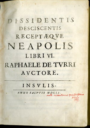 Dissidentis Desciscentis Receptaeque Neapolis Libri VI