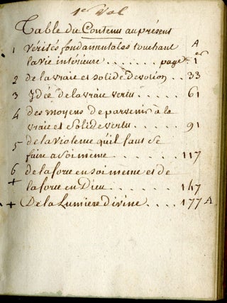 18th C. Manuscript Prayers, Litanies, Meditations, Inspirations etc.: French, 8 Volumes