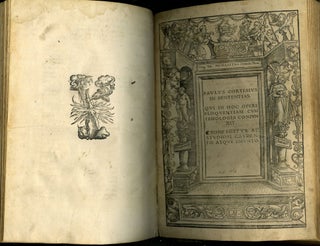 Dictionarium Trilingue, In Quo Scilicet Latinis Vocabulis [with] Paulus Cortesius In Sententias [with] In Acta Apostolica Homiliae Centum Viginti Duae