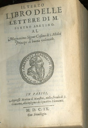 Del Primo (-sesto) libro de le Lettere di M. Pietro Aretino