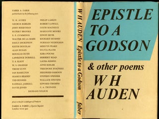 Item #046407 Epistle to a Godson. Auden W. H