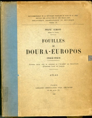 Item #046425 Fouilles de Doura -Europos (1922-1923) Atlas. Cumont Franz