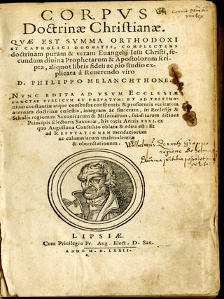 Corpus Doctrinae Christianae. Quae est summa orthodoxi et catholici dogmatis complectens...