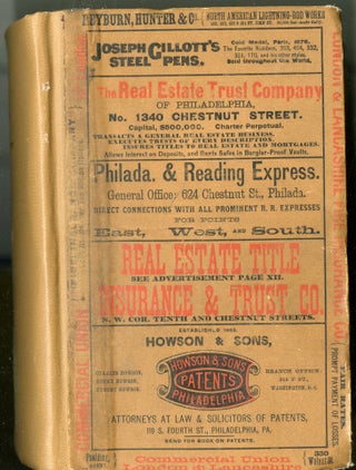 Item #046462 Gopsill's Philadelphia City Directory for 1887