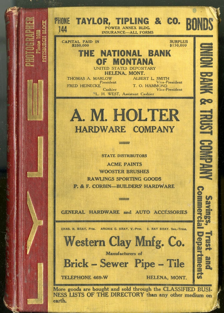 Item #046464 Polk's Helena (Montana) City Directory 1929.