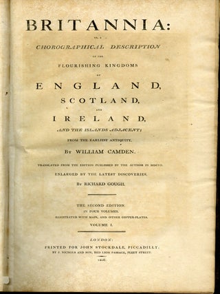 Item #046466 Britannia: or a Chorographical Description of the Flourishing Kingdoms of England,...