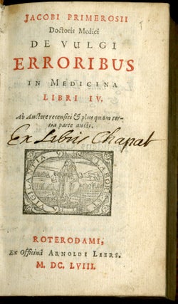De Vulgi erroribus in medicina libri IV