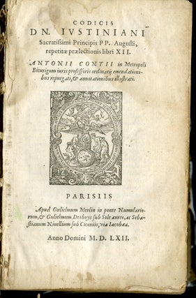 Codicis DN. Justiniani Sacratissimi Principis PP. Augusti, Repetitae Praelectionis Libri XII