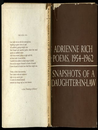 Item #046561 Snapshots of a Daughter-in-Law: Poems, 1954-1962. Rich Adrienne