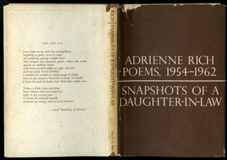 Item #046561 Snapshots of a Daughter-in-Law: Poems, 1954-1962. Rich Adrienne