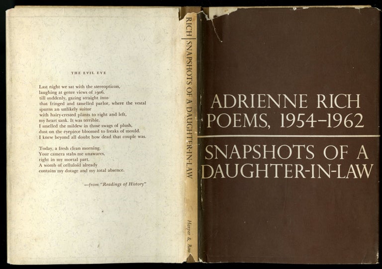 Item #046561 Snapshots of a Daughter-in-Law: Poems, 1954-1962. Rich Adrienne.