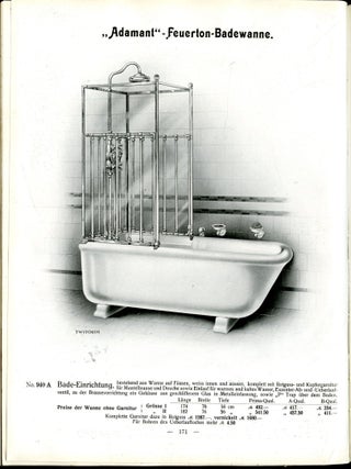 Reichert & Ensinger Haupt-Katalog No. 60: Wasser-u. Dampfleitungs-Armaturen, Pumpen aller Systeme, Bade- Apparate, Wash-und Klosett-Einrichtungen, Installations-Werkzeuge (Steam line fittings, pumps for all systems, bathing appliances, wash and toilet facilities, installation tools)