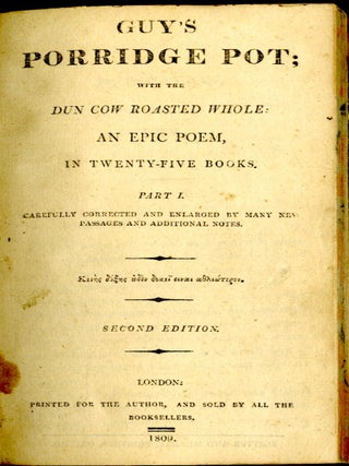 Guy's Porridge Pot; With the Dun Cow Roasted Whole