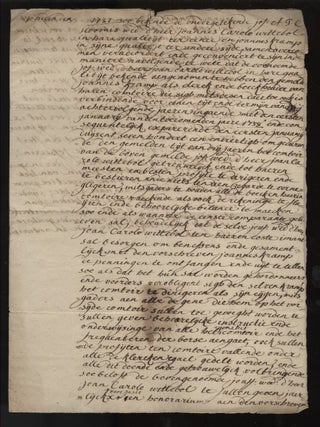 Item #046781 Dutch Financial Document from 1737. Joan Carolo, Joannes Kramp