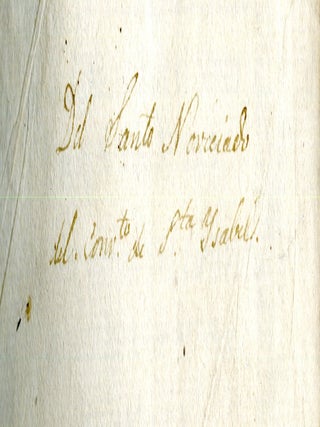 Manual Summa de las Ceremonias de la Provincia de el Santo Evangelio de Mexico Segun el Orden del Capitulo General de Roma, el año de 1700