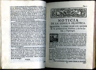 Noticia de la Lengua Huasteca...con Cathecismo y Doctrina Christiana...y Copioso Diccionario para Facilitar su Inteligencia