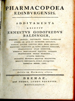 Pharmacopoea Ediburgensis