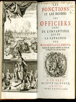 Cours de la Science Militaire...Tome I & II, Les Fonctions et les Devoirs des Officiers & La Tactique ou L'Art de Ranger des Bataillons
