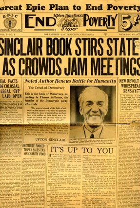 Upton Sinclair's End Poverty Paper, EPIC (End Poverty in California) News