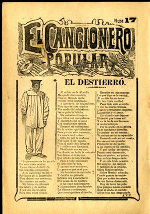 Item #047031 El Cancionero Popular Num. 17: El Destierro. Guadalupe Posada Jos&eacute