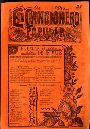Item #047033 El Cancionero Popular Num. 21. Guadalupe Posada Jos&eacute
