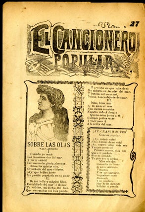 Item #047036 El Cancionero Popular Num. 27: Sobre las Olas. Guadalupe Posada Jos&eacute