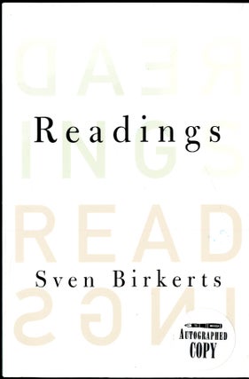 Item #047060 Readings. Birkerts Sven