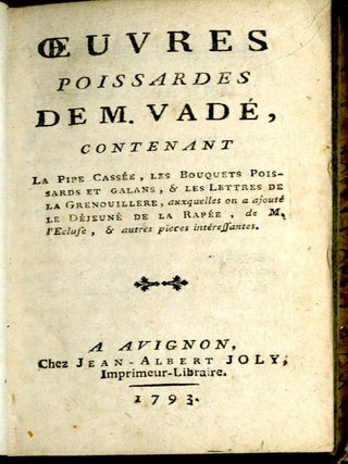 Oeuvres Poissardes