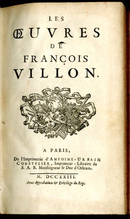 Les Oeuvres de François Villon